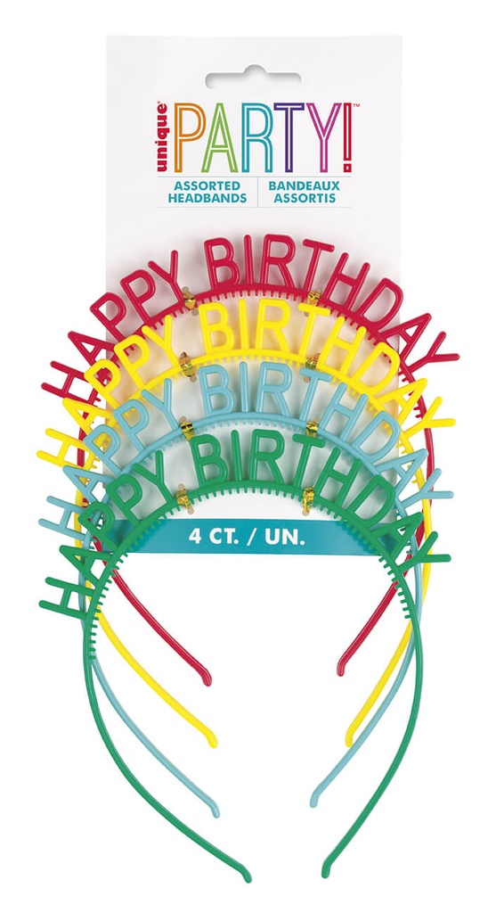 Diademas Cheerfull Happy Birthday C/4
