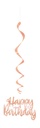 Decoracion Colgante HBD Gold Rose C/3
