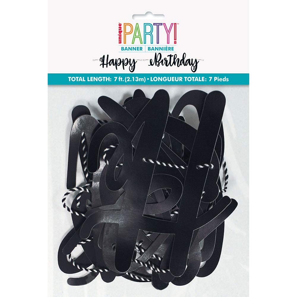 Party Banner Happy Birthday Negro C/1