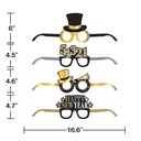 Paper Glasses Happy New Year C/4