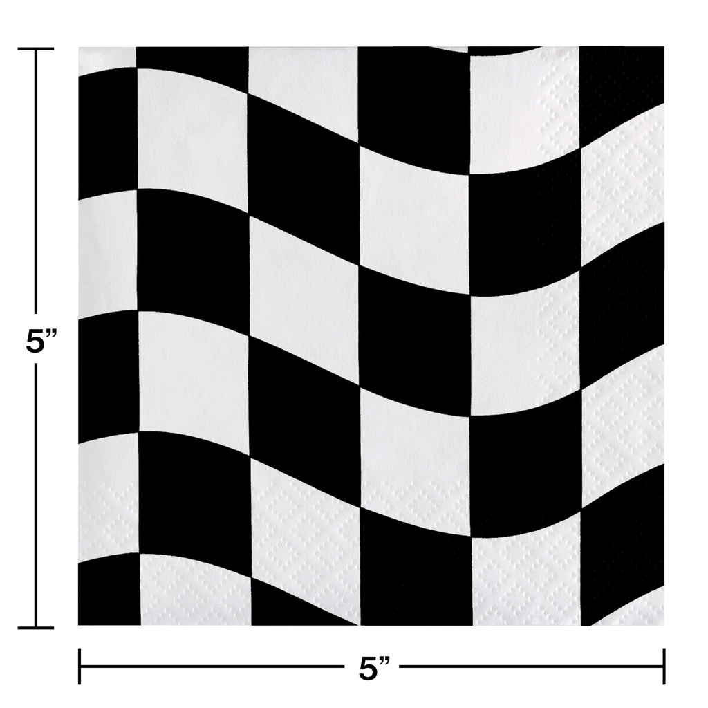 Servilleta CH Black And White Checks C/16