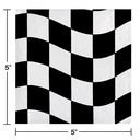 Servilleta CH Black And White Checks C/16