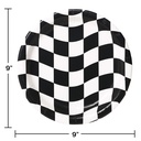 Plato 9" Black And White Checks C/8