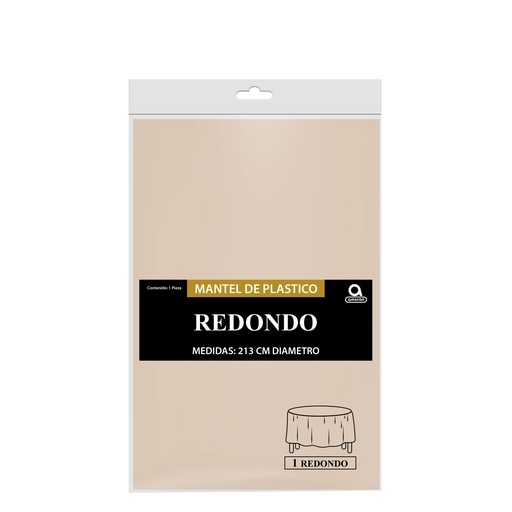Mantel Redondo Vainilla C/1