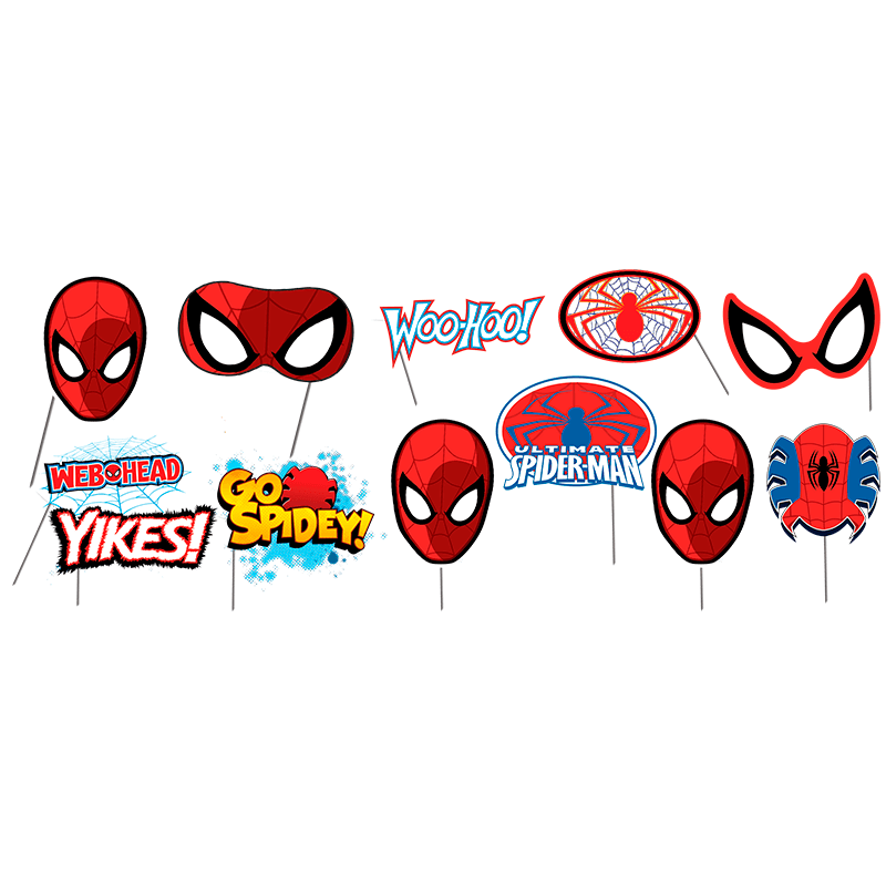 Party Props Spiderman Clasico C/6