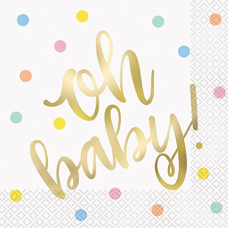 Servilleta G Oh Baby Foil C/16