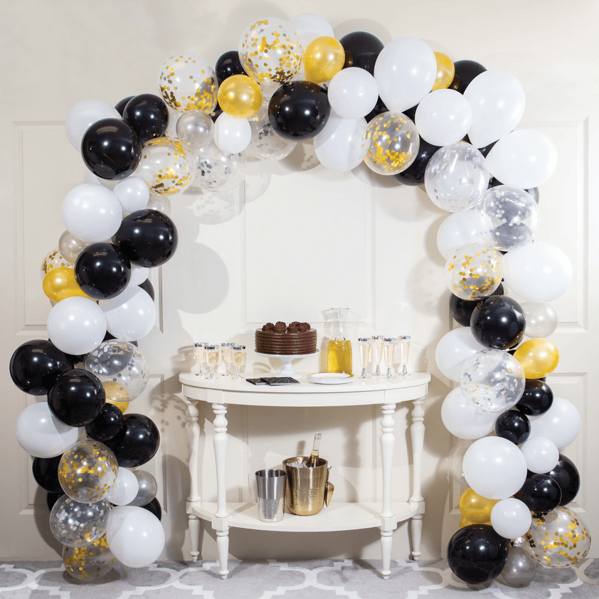 Balloon Garland Black & White C/1