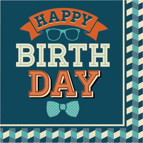 Servilleta G Hipster Birthday C/16