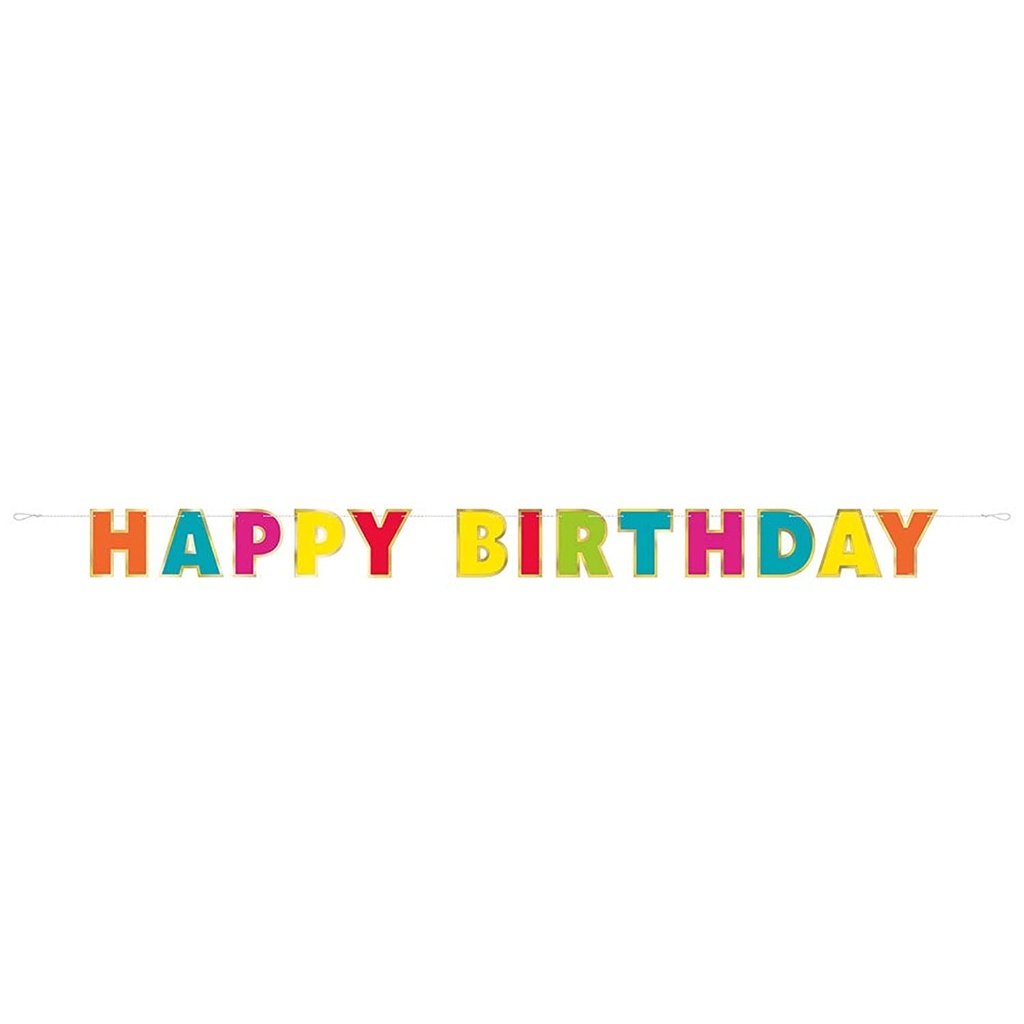 Banner Gold Rainbow HBD C/1