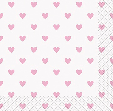 Servilleta CH Pink Hearts C/16