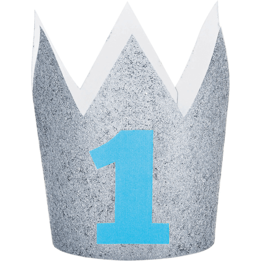 Glitter Crown 1st Birthday Boy C/1