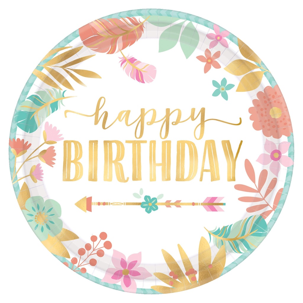 Plato 7" Boho Birthday C/8