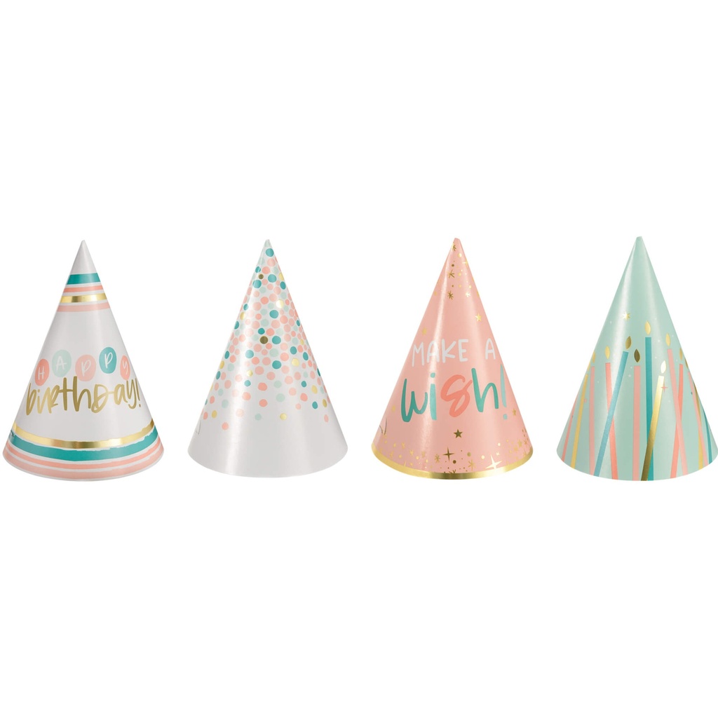 Mini Sombrero Cono HBD Cake Day C/12