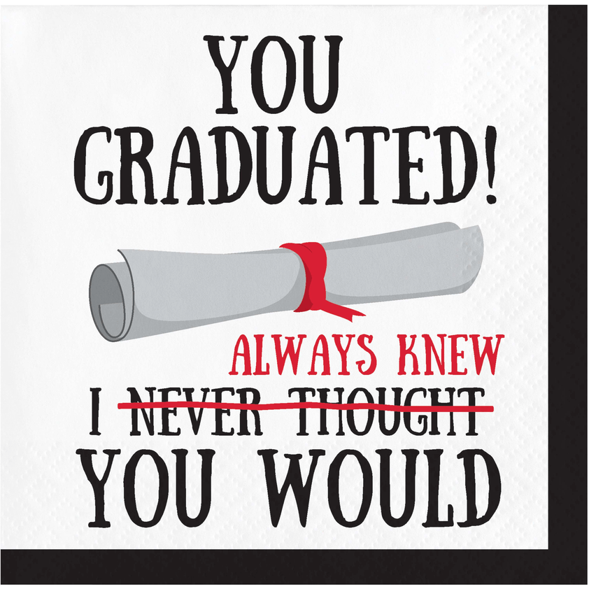 Servilleta CH Graduation Fun You Graduated C/16