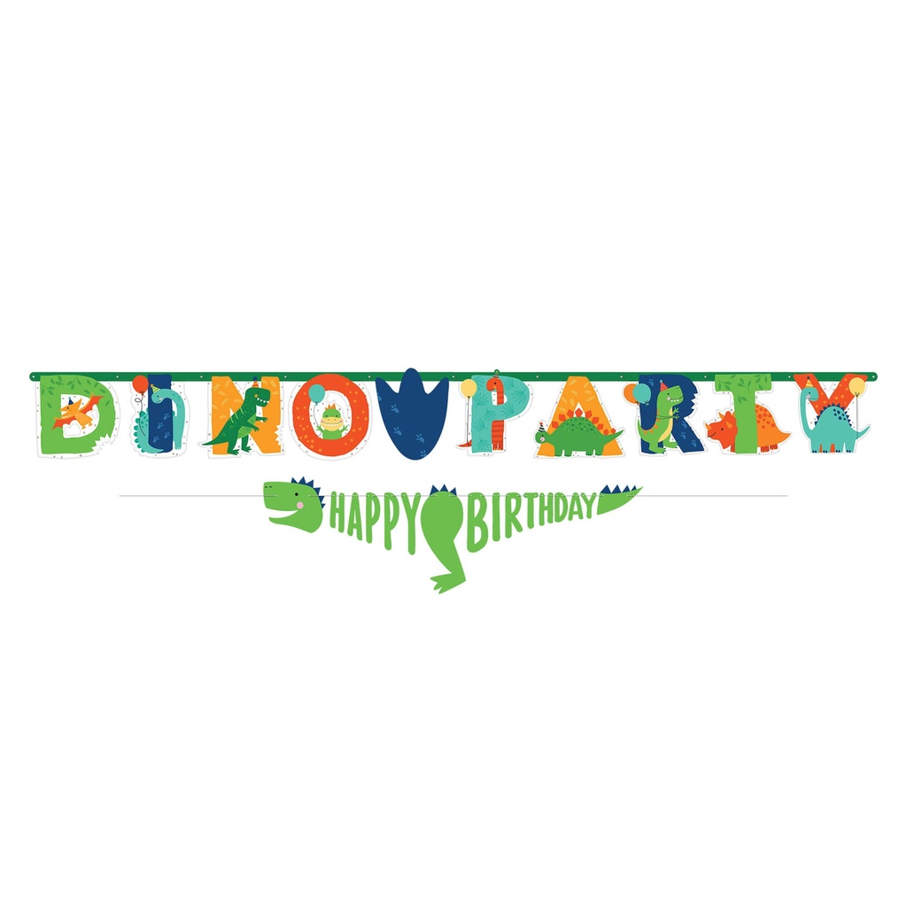 Banderin Jumbo Dino-Mite Party C/1