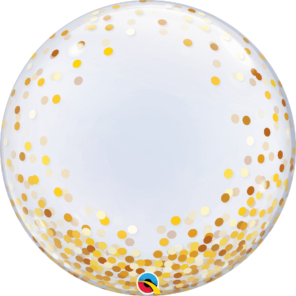 Burbuja 22" Gold Confetti Dots C/1