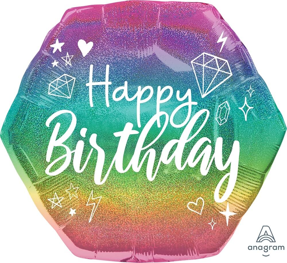 Globo 36" Sparkle Happy Birthday C/1