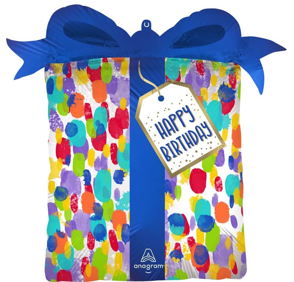 Globo 36" Painterly Dots Birthday C/1