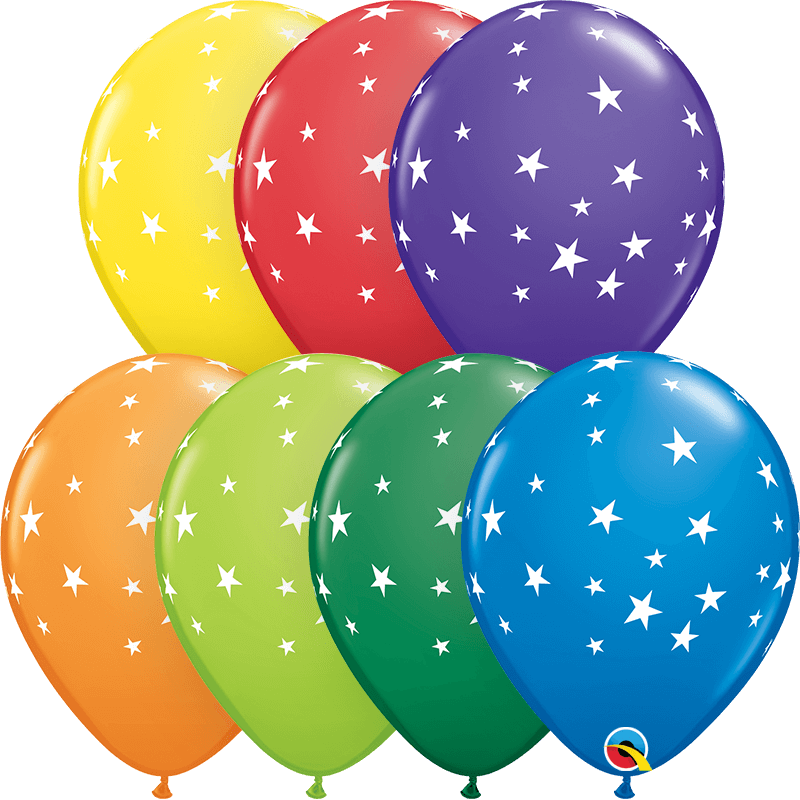 Globo 12" Decorados Estrellas Contemporaneas C/1