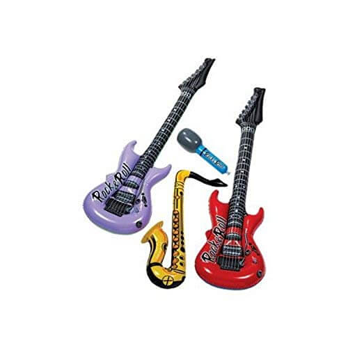 Instrumentos Inflables Guitarra / Saxofon / Microfono C/4