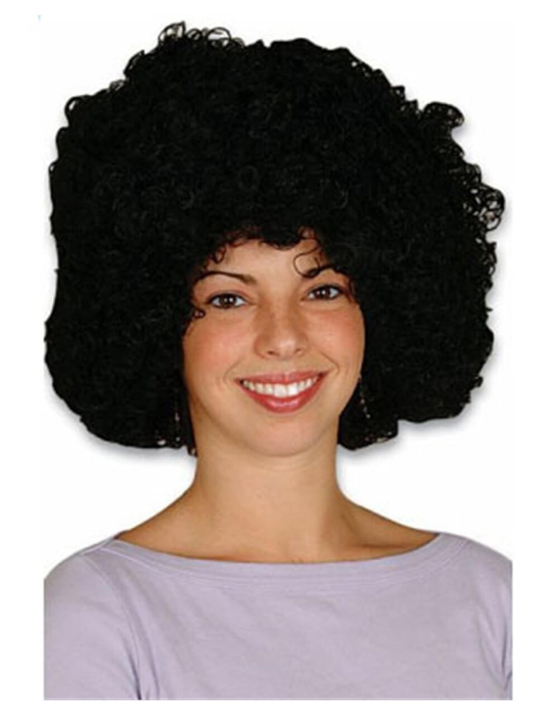 Peluca Afro Jumbo Negra C/1