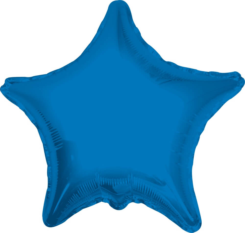 Globo Estrella 18" Metalica Azul