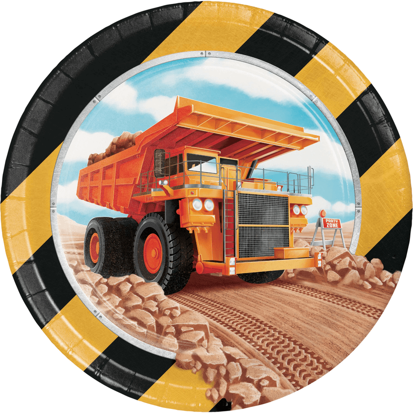 Plato 7" Big Dig Construccion C/8