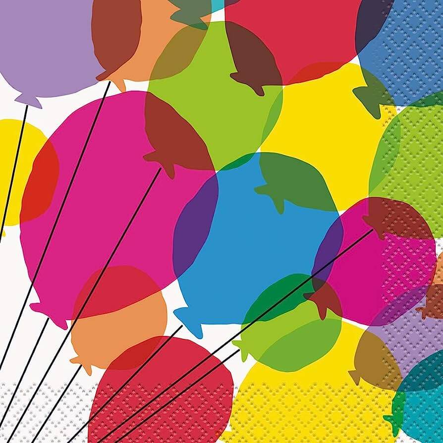 Servilleta Ch Globos Colores C16