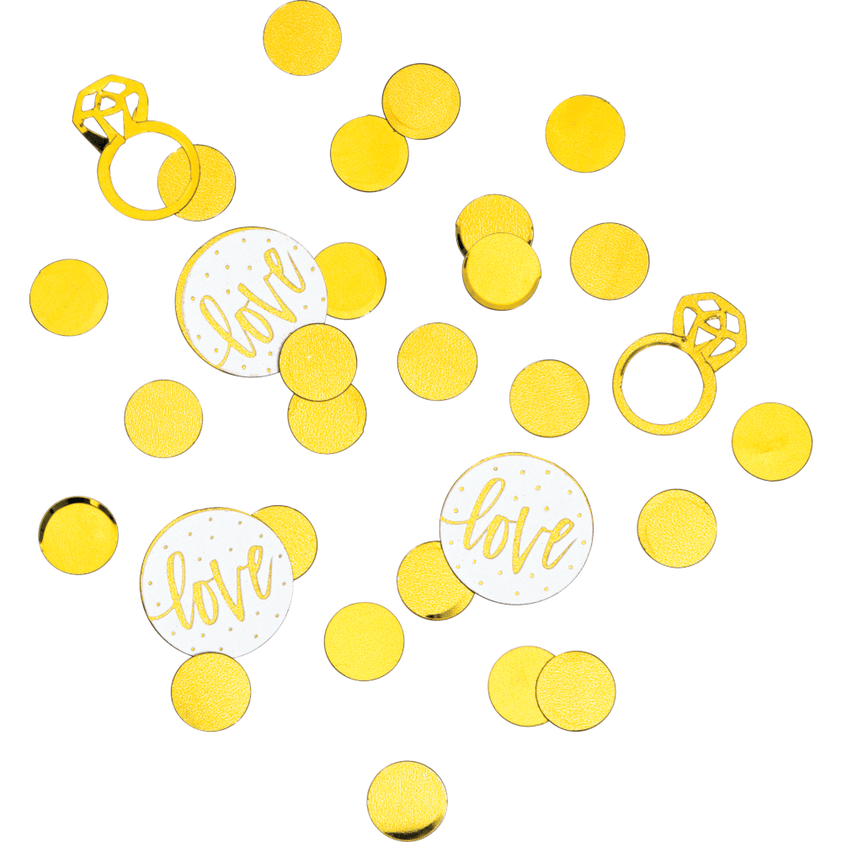 Confetti Wh & Gold