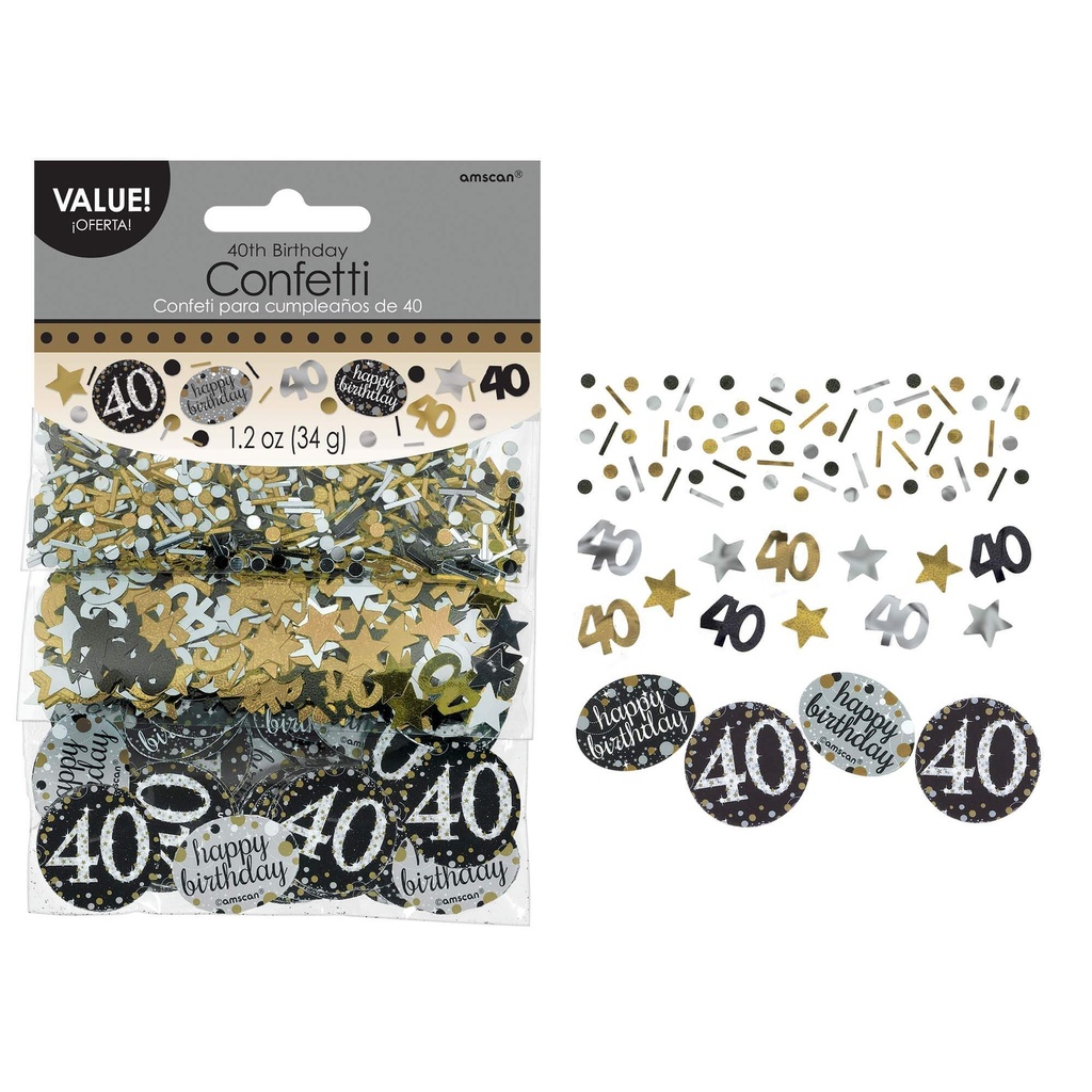 Confetti HBD 40s Sparkling Celebration C/1