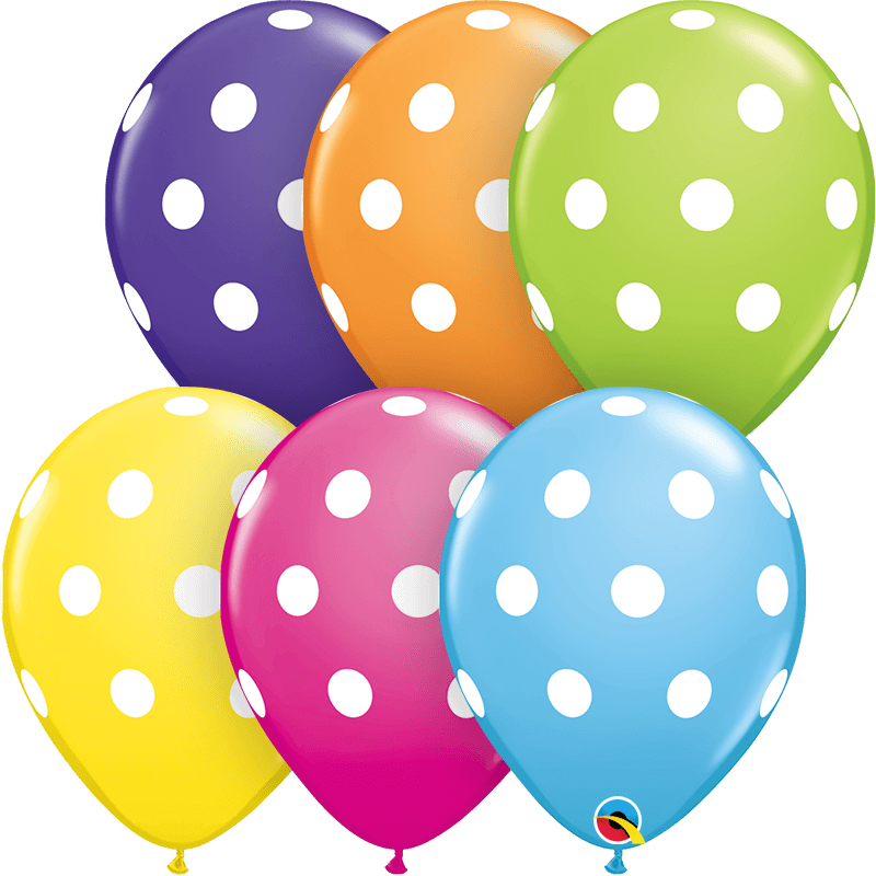 Globo 12" Puntos Polka Grandes C/1