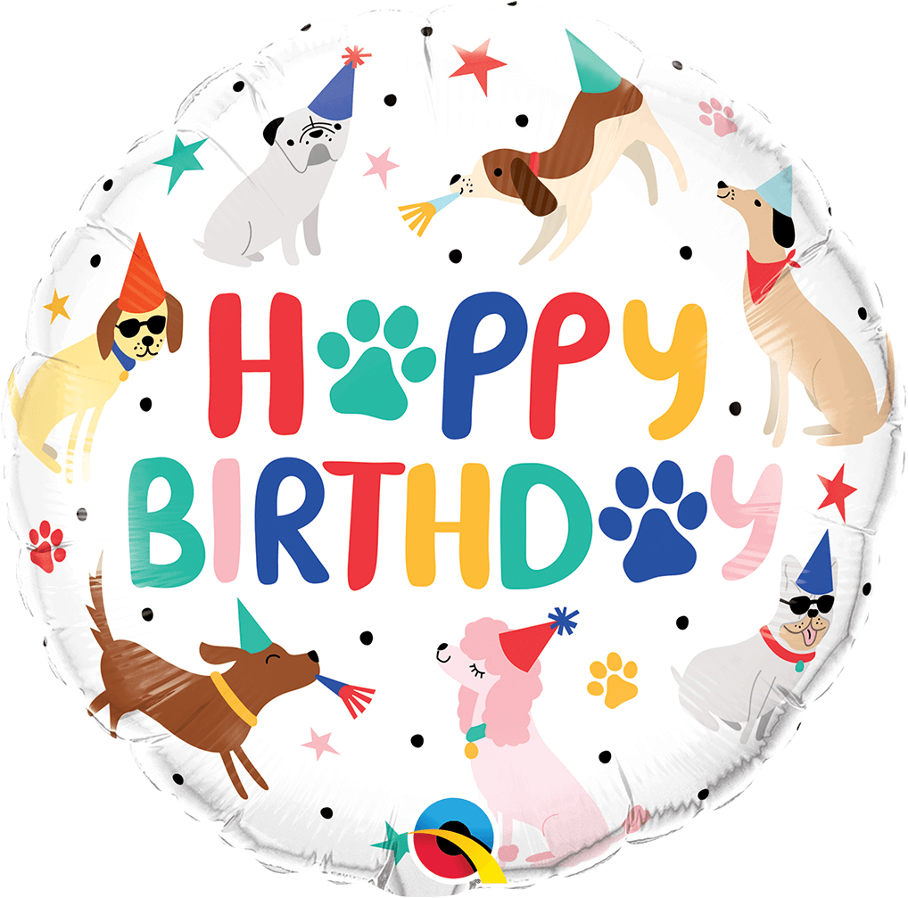 Globo 18" HBDay Cachorros C/1