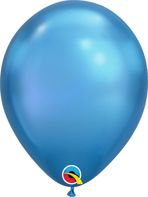 Globo 7" Latex Azul Chrome C/1