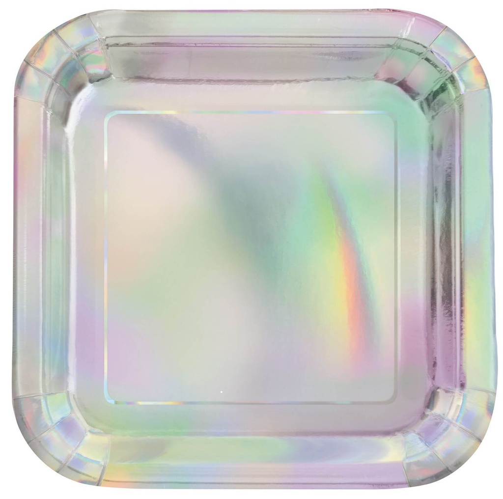Plato 9" Irridescent Foil C/8