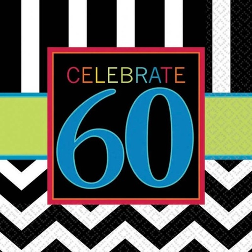 Servilleta G Celebration Edades 60 C/16
