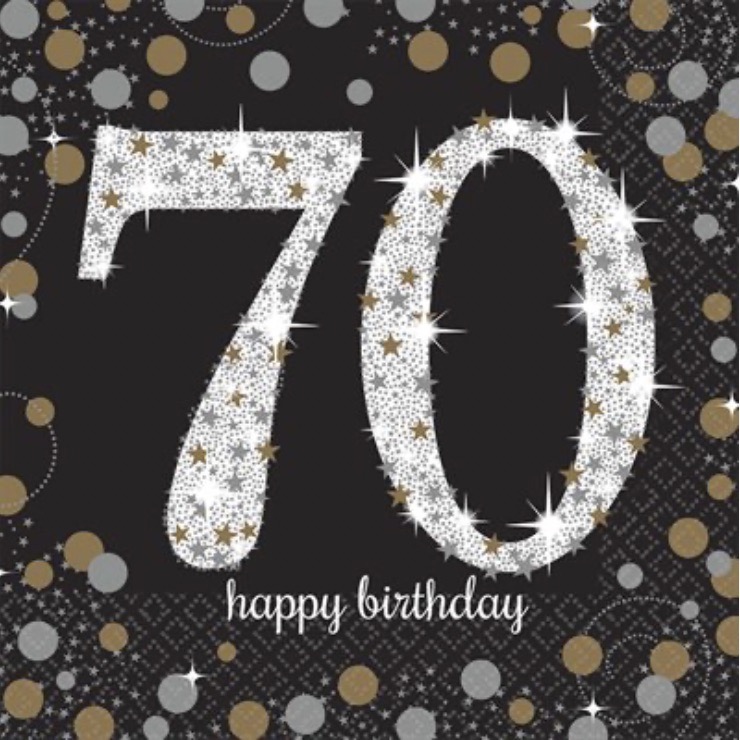 Servilleta G Sparkling Celebration 70 C/16