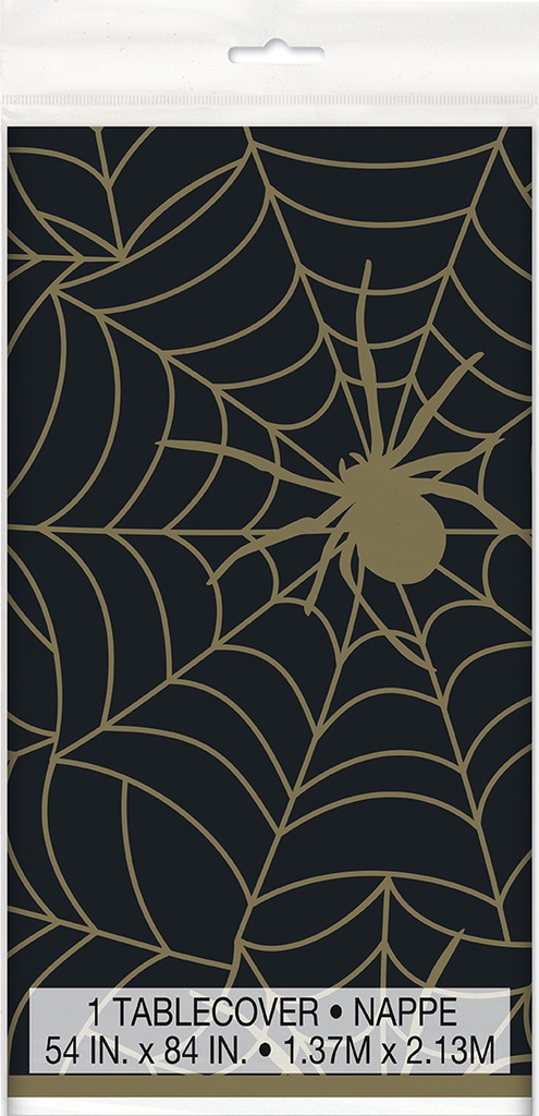 Mantel Rectangular Black & Gold Spider Web C/1