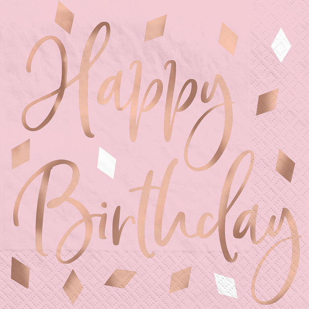 Servilleta CH Blush Bday C/16