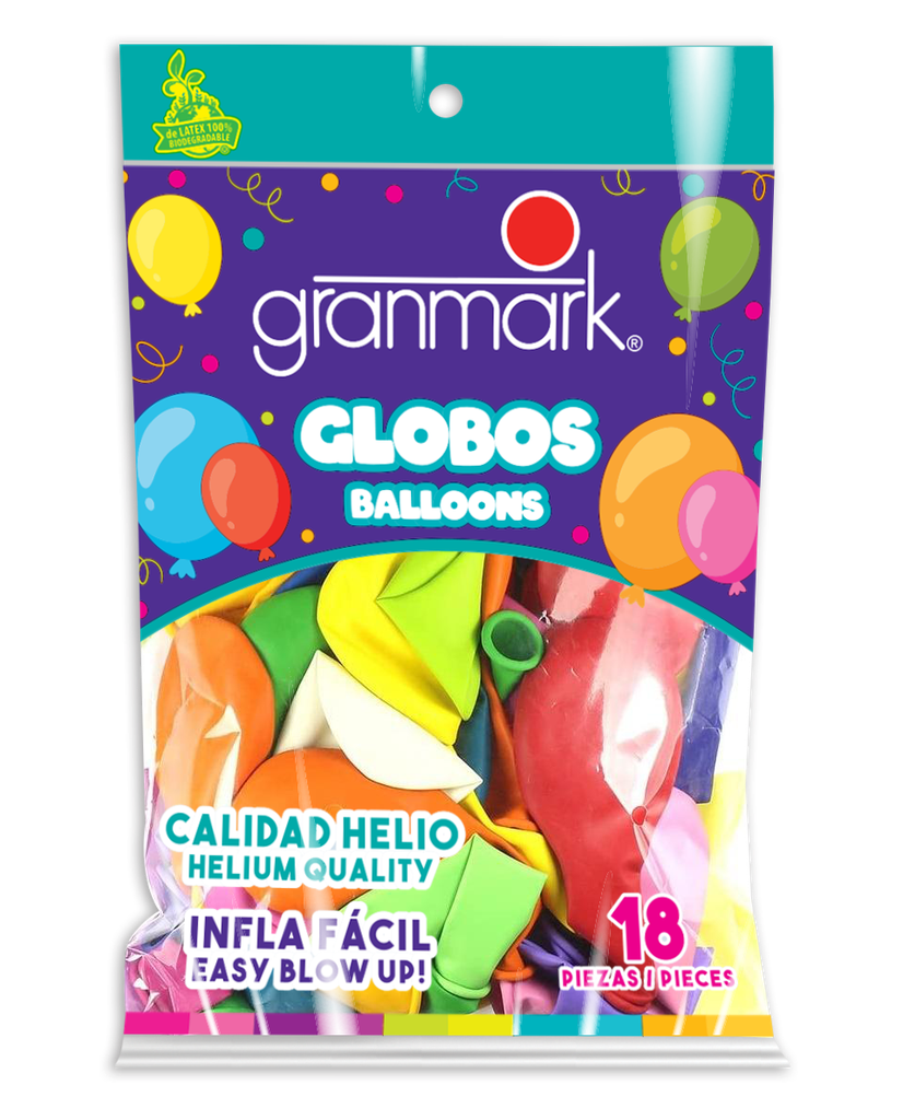 Bolsa De Globos 12" Surtido C/18