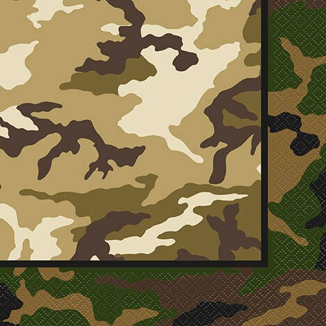 Servilleta G Camuflaje C/16