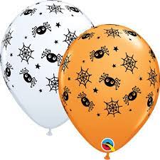 Globo 12" Araña Telarañas Y Estrellas C/1