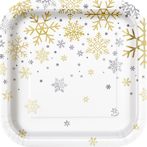 Plato 7" Silver & Gold Holiday C/8