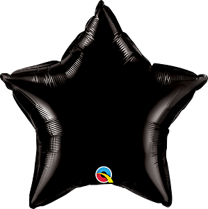 Globo 9" Estrella Negra C/1