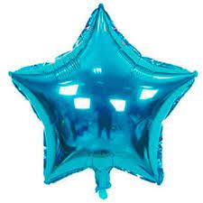 Globo 9" Estrella Azul Caribe C/1