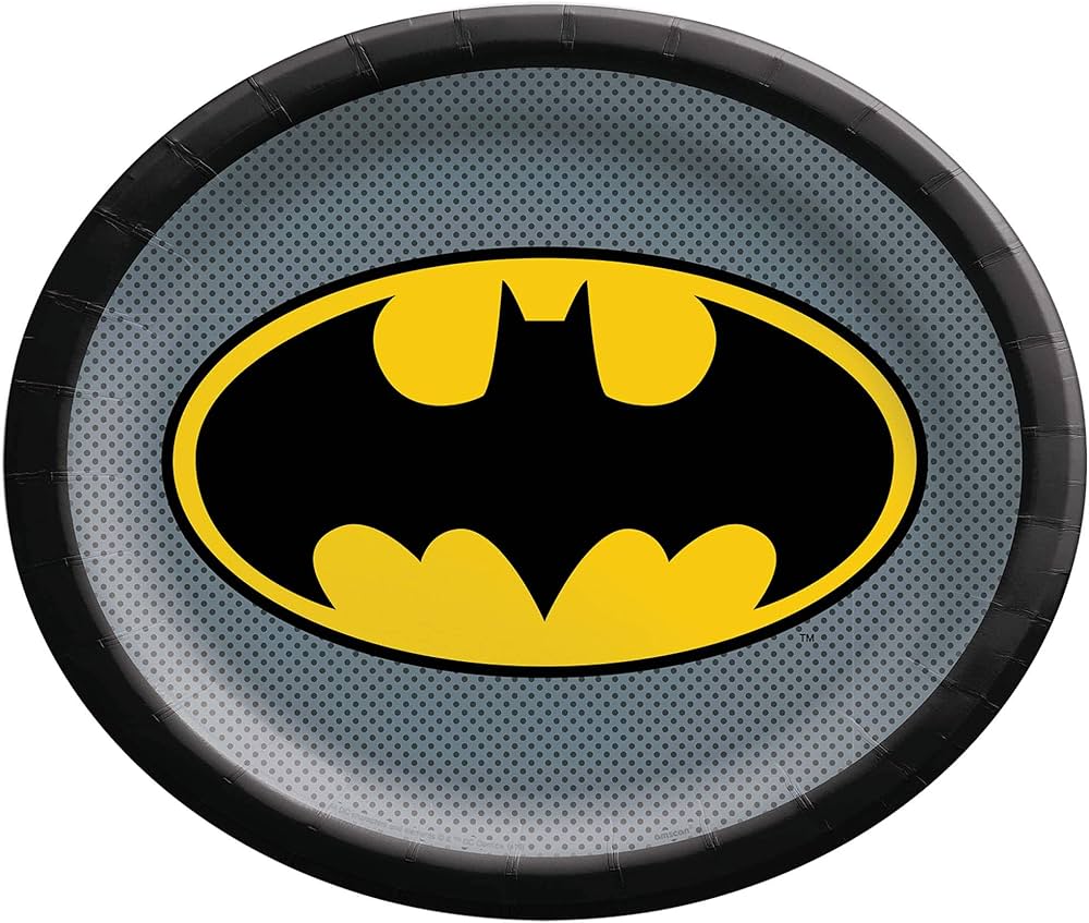 Plato Ovalado Batman C/8