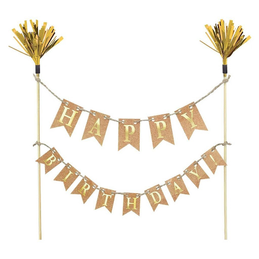 Cake Topper Happy Birthday Palillos C/1