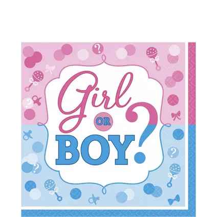 Servilleta G Girl Or Boy? C/16