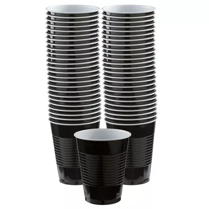 Vaso 18oz Negro C/25