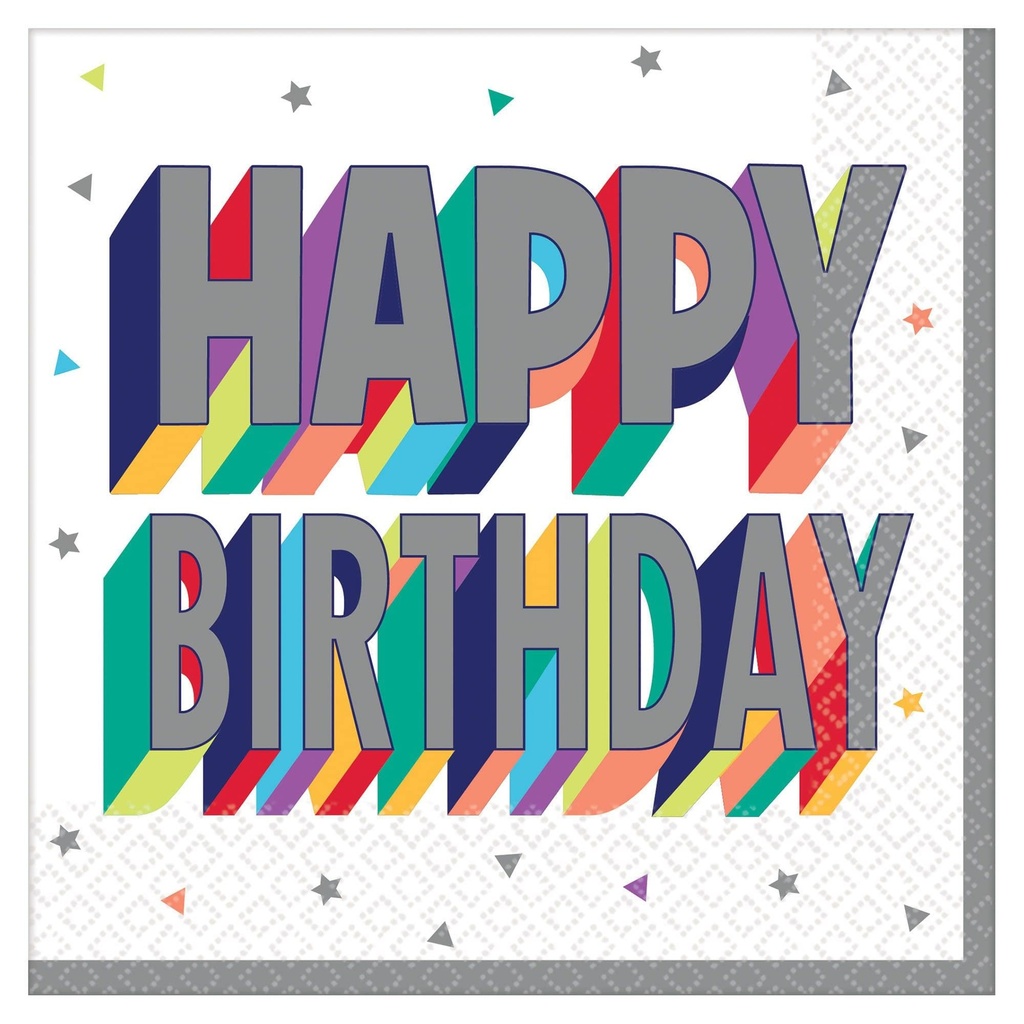 Servilleta CH Here's To Your Birthday C/16