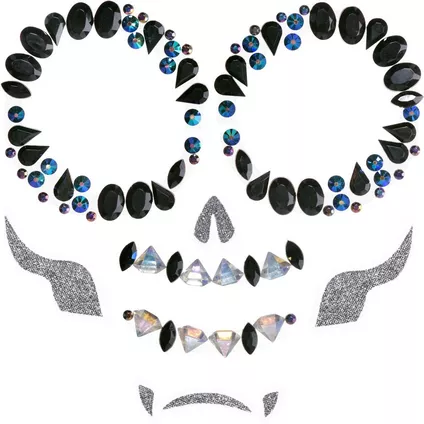 Joyeria Para Cara De Esqueleto C/10